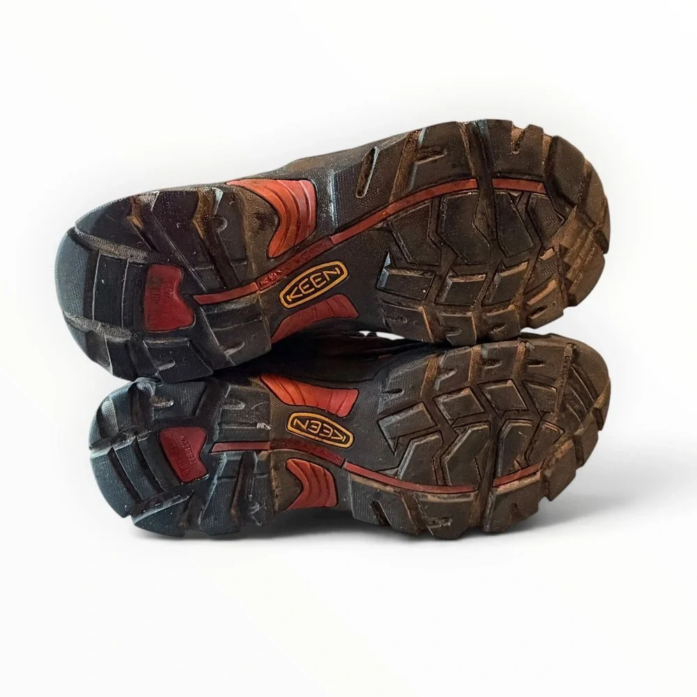 Keen Utility Durand II Mid Work Boots 13 Brown Red Waterproof Carbon Toe EH